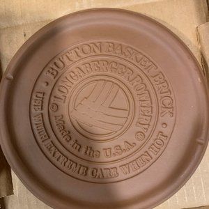 Longaberger Button Basket Brick and Cover